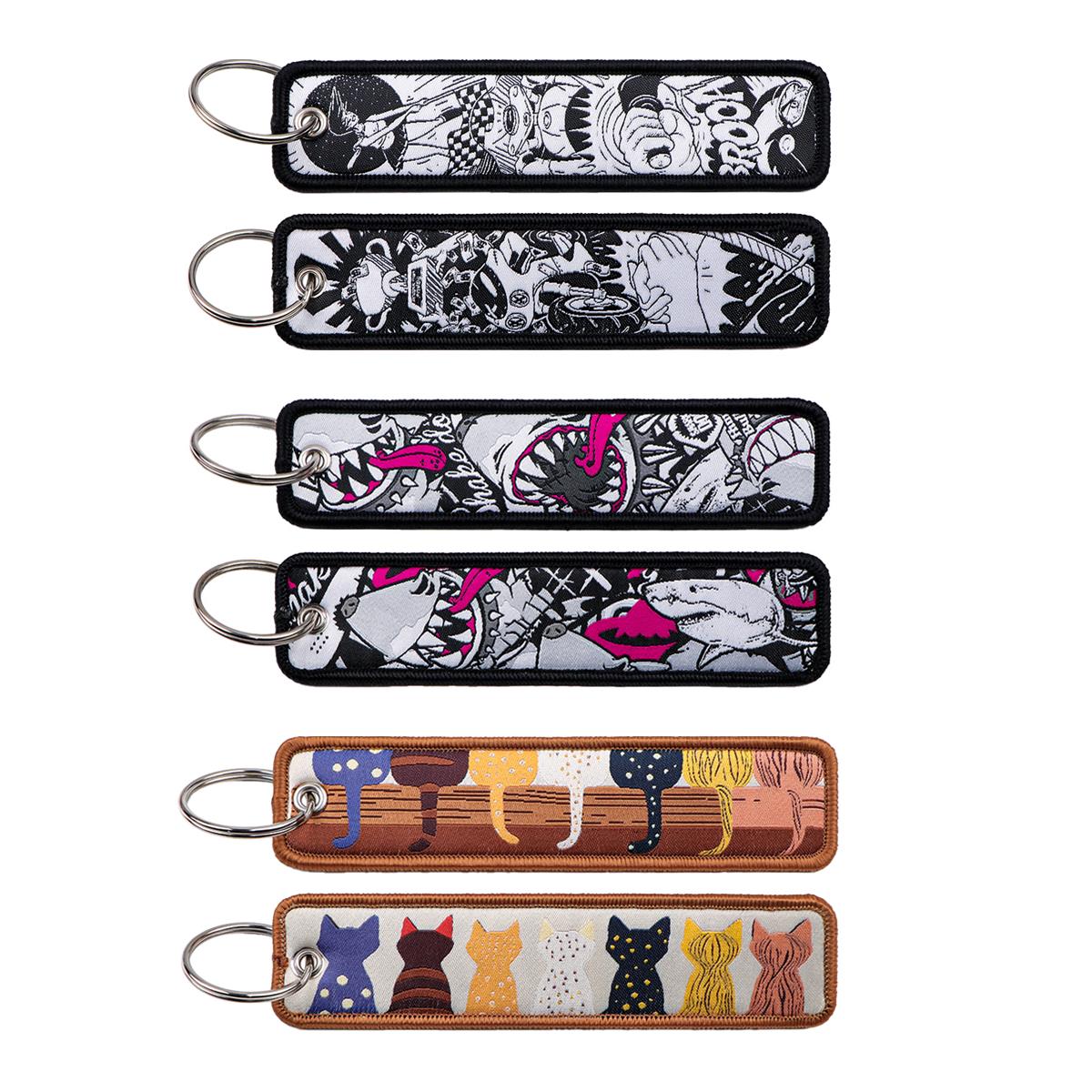 Car Accessories Quotation - 1 adet Anime köpekbalığı kedi işlemeli