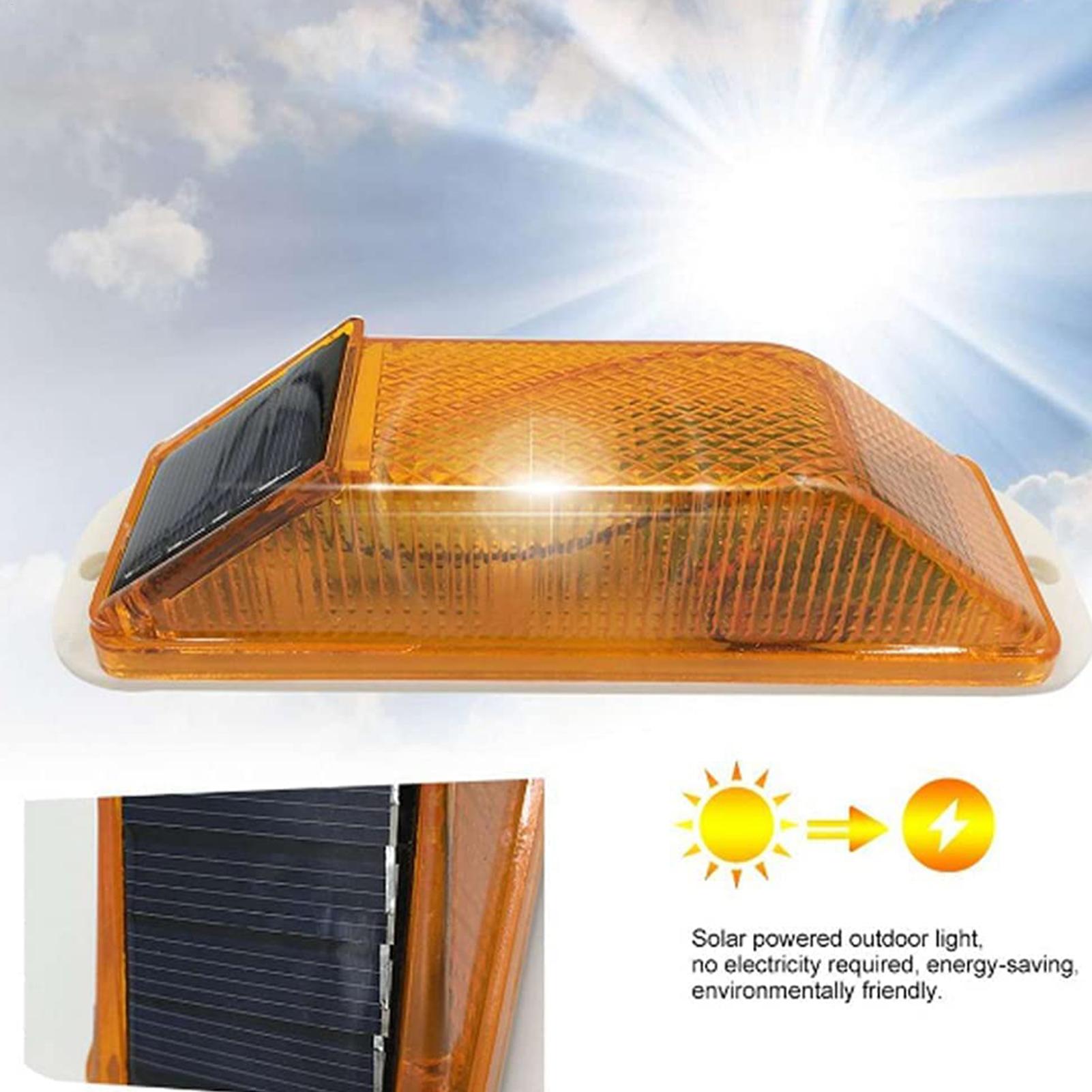 Car Accessories For Night Driving - LED Güneş Enerjili Flaşörlü Uyarı Lambası