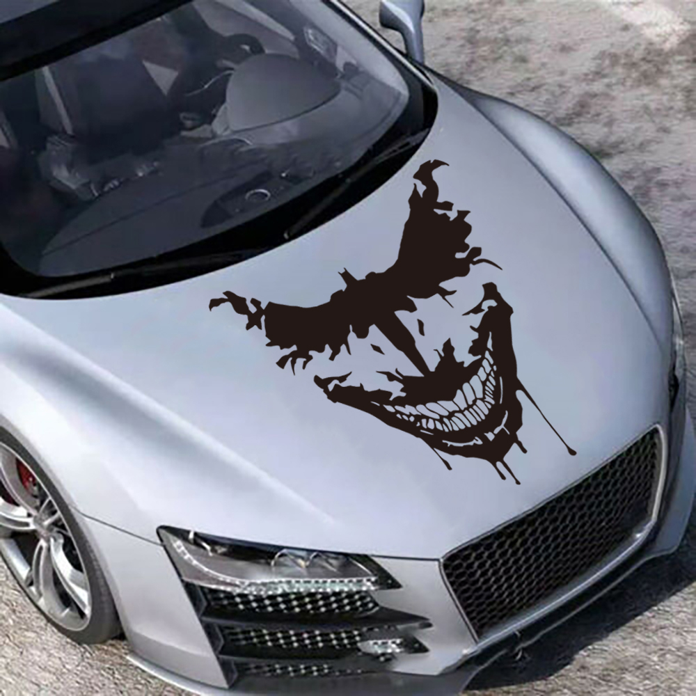 Car Accessories Joker - Karikatür Gülen Joker HAHAHA Araba Sticker