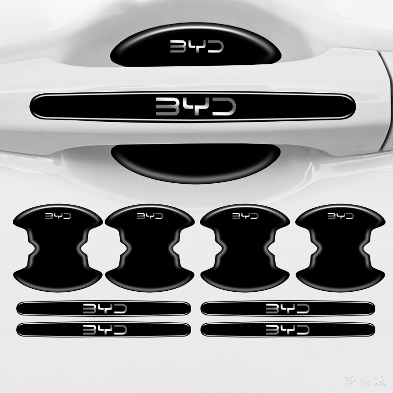 Car Accessories Unique - BYD Logo Araba Kapı Kolu Koruyucu